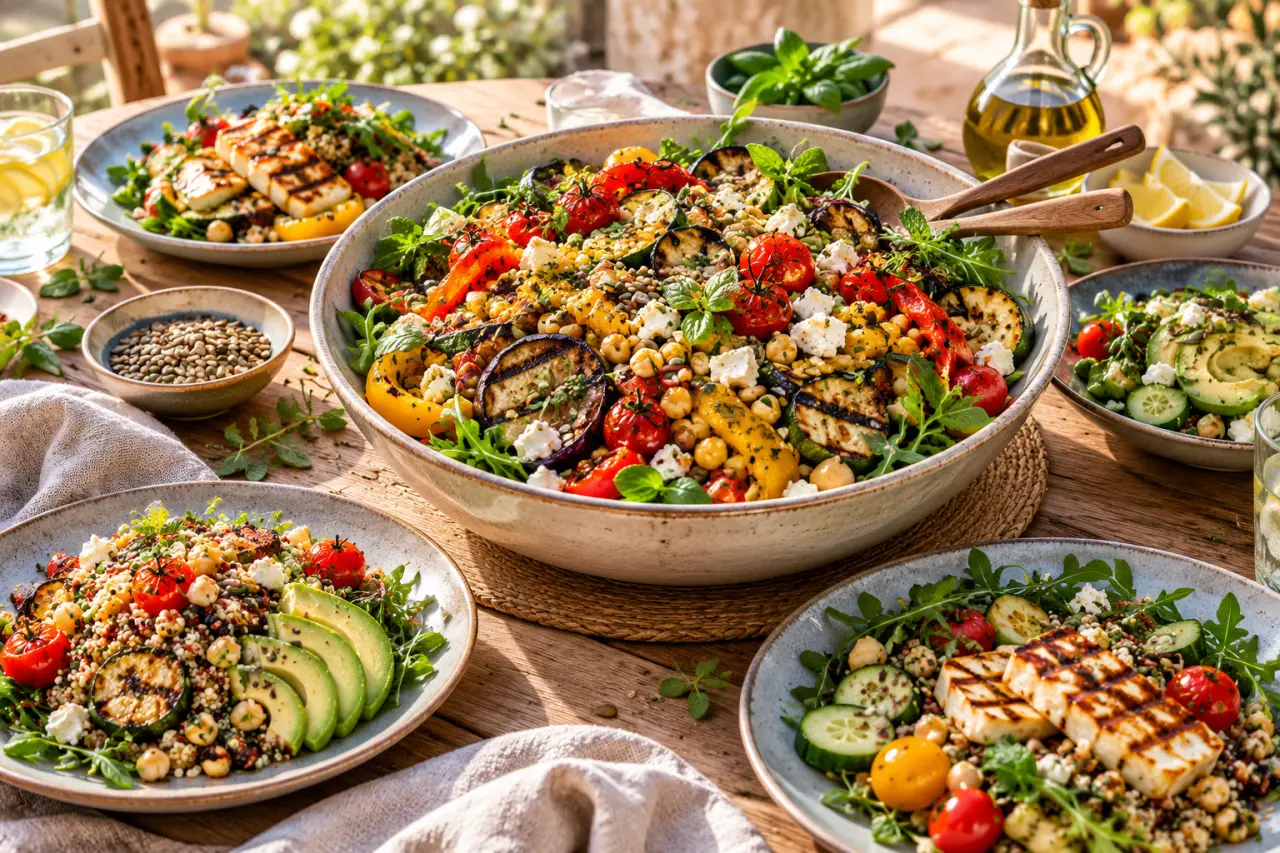 Recettes végétariennes d’été : des salades qui rassasient aux légumes à griller