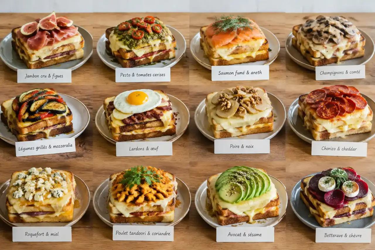 Le croque-monsieur se réinvente avec 12 garnitures originales