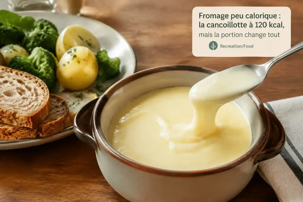 Fromage peu calorique : la cancoillotte à 120 kcal, mais la portion change tout