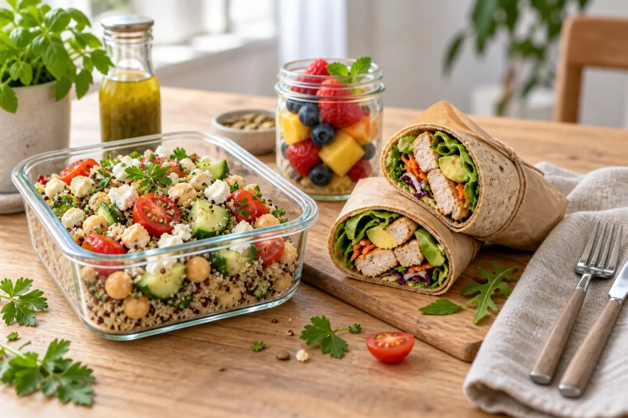Recette repas midi : des idées rapides, à préparer d’avance ou à emporter