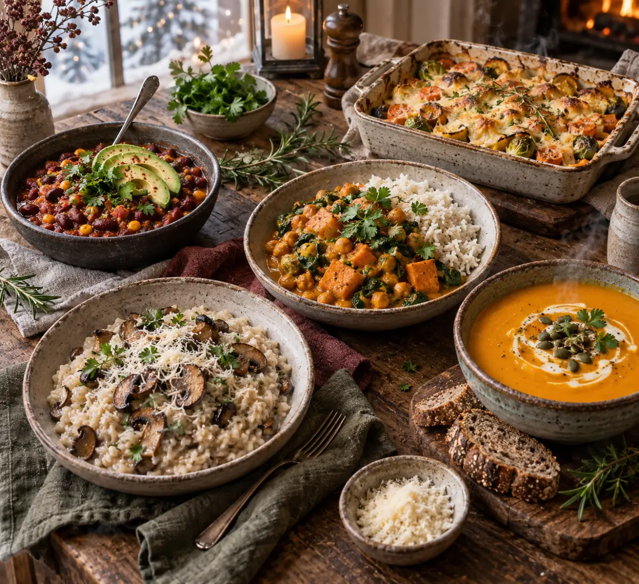 5 recettes végétariennes hivernales pour des repas chauds et rassasiants