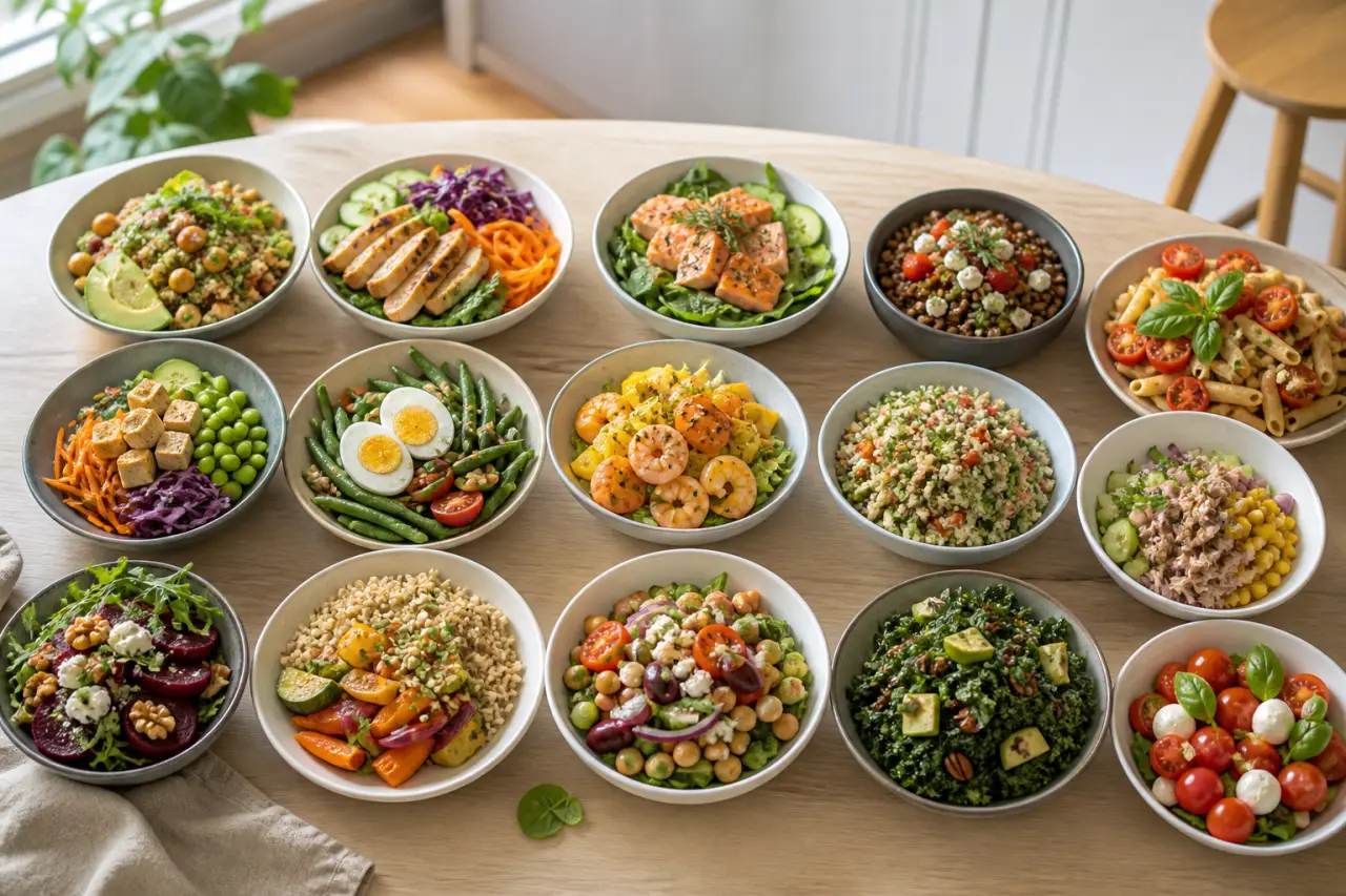 15 salades healthy prêtes en moins de 20 minutes : équilibre, satiété et rapidité