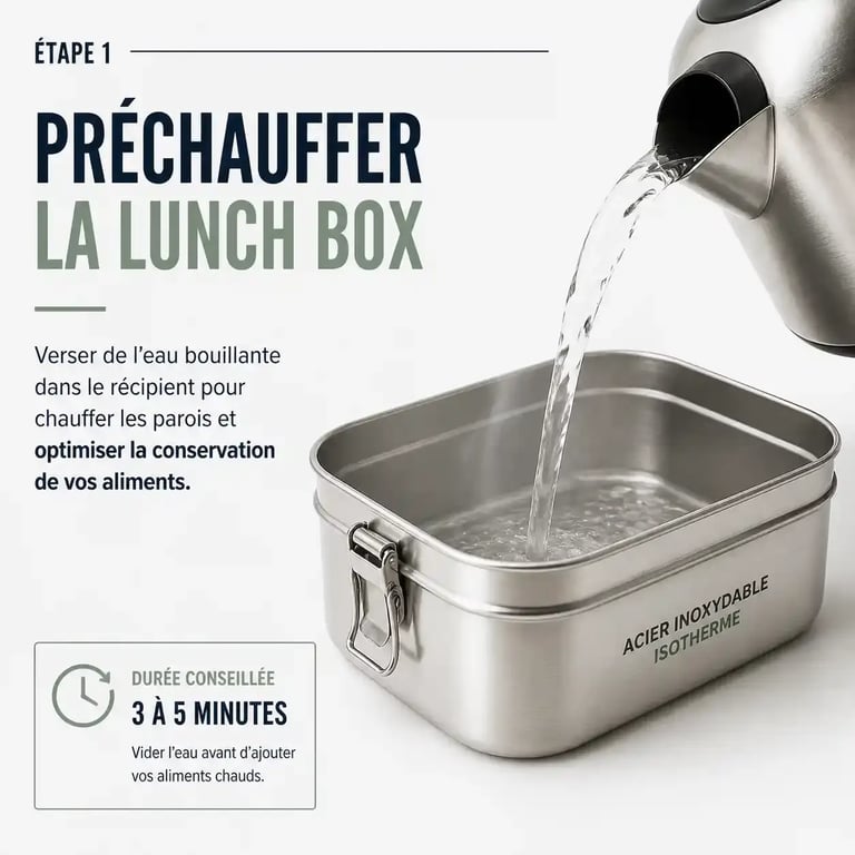 Technique de préchauffage pour garder un plat chaud plusieurs heures